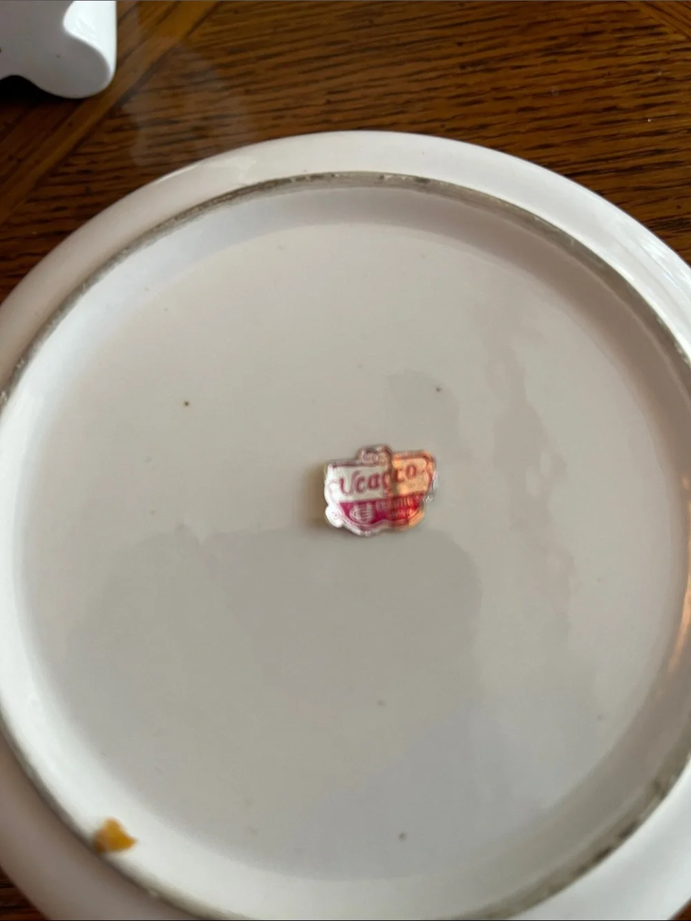 Early Provincial ceramic glazed vintage covered bowl and vace